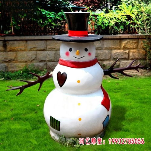 玻璃鋼雪人抽象人物雕塑 邢臺玻璃鋼雕塑雪人訂制
