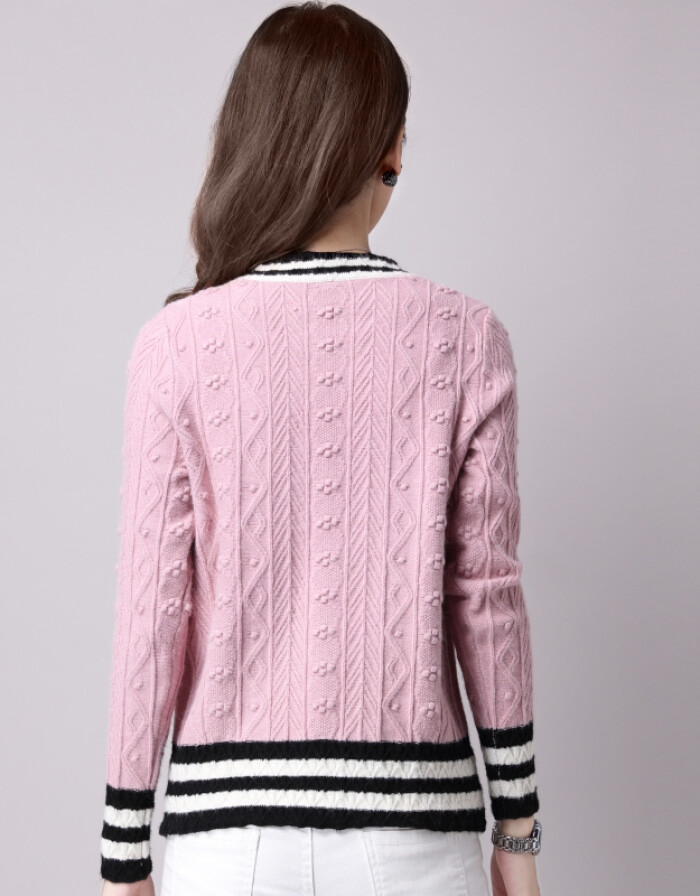 蓓嘉爾 圓領針織衫女套頭2016春秋裝 修身短款毛衣女 深灰 S/100